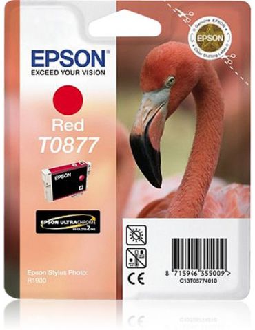 Epson Flamingo Cartuş Red T0877 Ultra Gloss High-Gloss 2 - Tik.ro