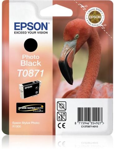 Epson Flamingo Cartuş Photo Black T0871 Ultra Gloss High-Gloss 2 - Tik.ro