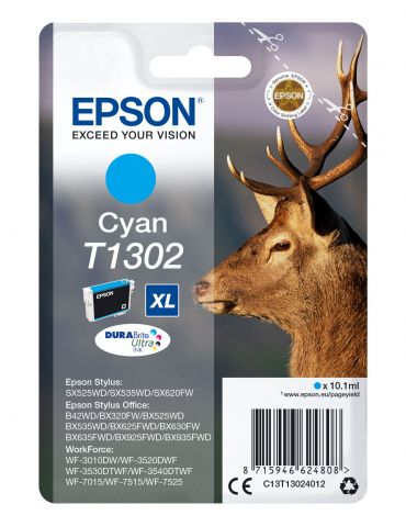 Epson Stag Cartuş Cyan T1302 DURABrite Ultra Ink - Tik.ro