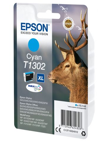 Epson Stag Cartuş Cyan T1302 DURABrite Ultra Ink