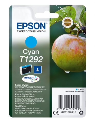 Epson Singlepack Cyan T1292 DURABrite Ultra Ink - Tik.ro