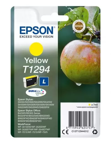 Epson Apple Singlepack Yellow T1294 DURABrite Ultra Ink - Tik.ro