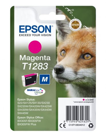 Epson Fox Singlepack Magenta T1283 DURABrite Ultra Ink