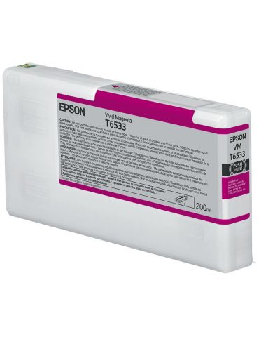 Epson T6533 Vivid Magenta Ink Cartridge (200ml) - Tik.ro