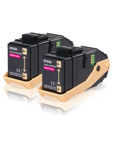 Epson Double Pack Toner Cartridge Magenta 7.5kx2 - Tik.ro
