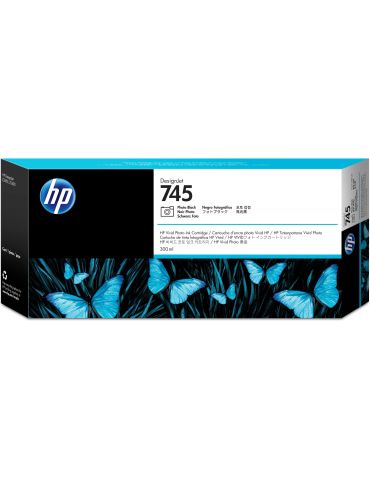 HP 745 300-ml DesignJet Photo Black Ink Cartridge