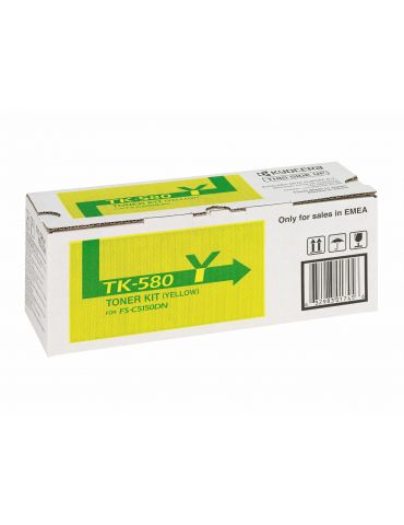 KYOCERA TK-580Y cartuș toner 1 buc. Original Galben