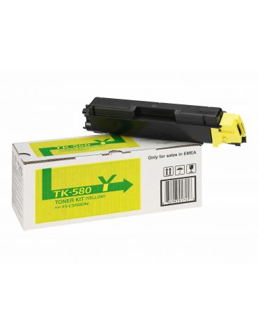 KYOCERA TK-580Y cartuș toner 1 buc. Original Galben