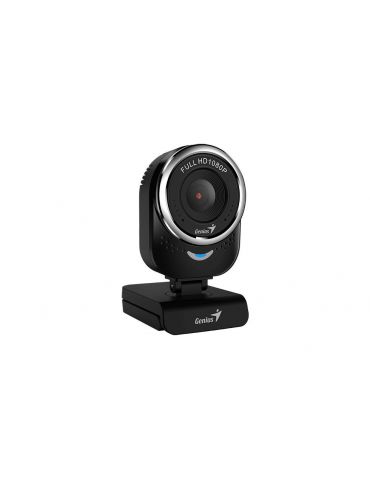 Camera web genius  senzor 1080p full-hd cu rezolutie video 1920x1080 qcam 6000 microfon black 32200002407  (include tv 0.15 l Ge