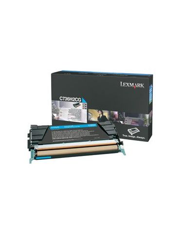 Lexmark C736, X736, X738 cartuș toner 1 buc. Original Cyan - Tik.ro