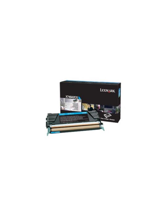 Lexmark X746A2CG cartuș toner 1 buc. Original Cyan