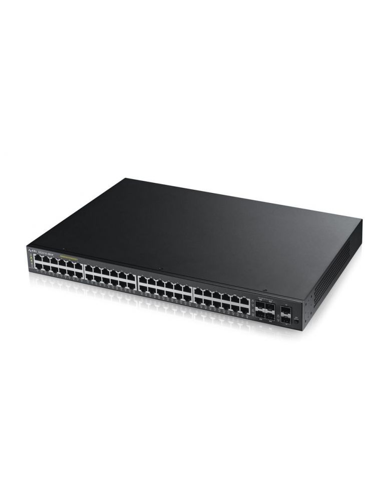 Switch poe zyxel port gigabit x 48 sfp sfp x 6 managed rackabil carcasa metalica gs2210-48hp-eu0101 (include tv 1.5 lei)