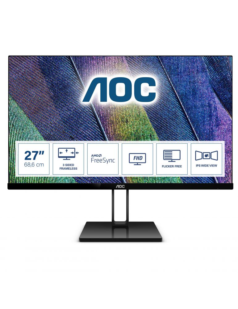 AOC V2 27V2Q monitoare LCD 68,6 cm (27") 1920 x 1080 Pixel Full HD LED Negru