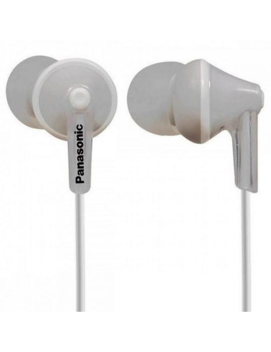 Range 6hz - 24khz 16w 104db/mw closed type headphones length of cord 1.2m 3 sizes of silicone earphones rp-hje125e-w (include tv
