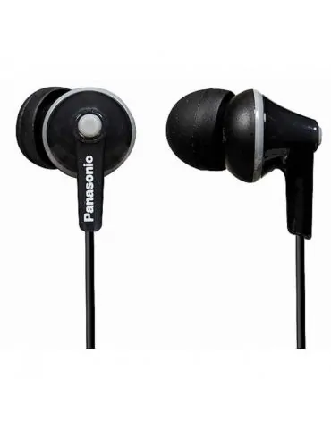 Range 6hz - 24khz 16w 104db/mw closed type headphones length of cord 1.2m 3 sizes of silicone earphones rp-hje125e-k (include tv - Tik.ro