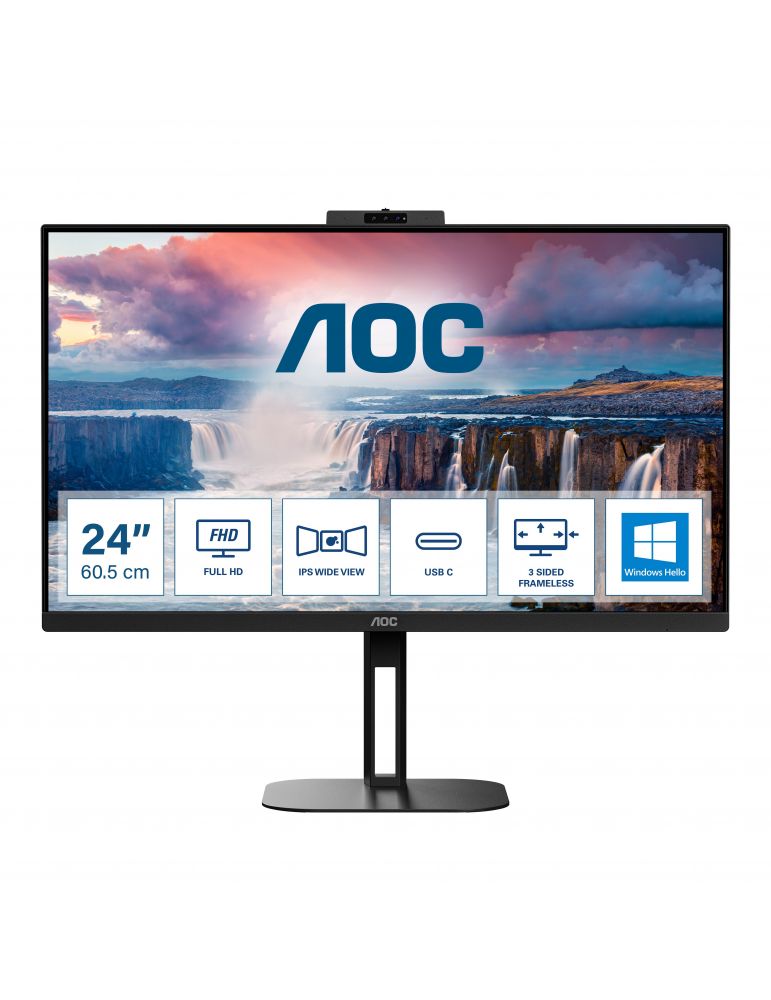 AOC V5 24V5CW 60,5 cm (23.8") 1920 x 1080 Pixel Full HD LED Negru