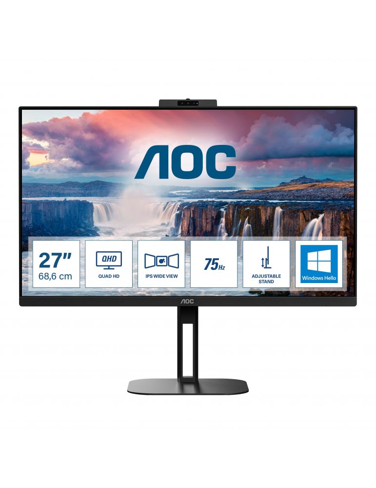 AOC V5 Q27V5CW 68,6 cm (27") 2560 x 1440 Pixel Quad HD LED Negru