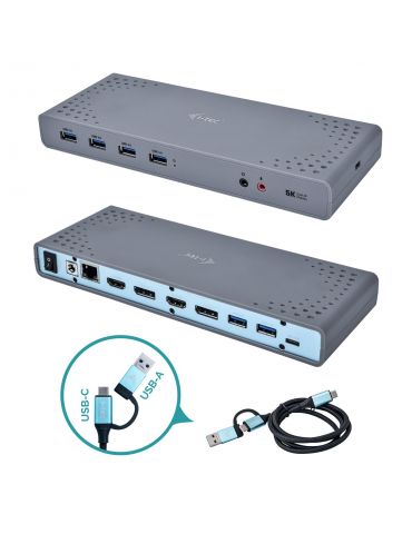 i-tec CADUAL4KDOCK stații de andocare și replicatoare de porturi pentru calculatoare portabile Prin cablu USB 3.2 Gen 1 (3.1 I-t - Tik.ro