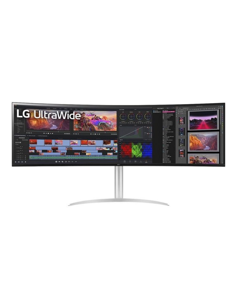 LG LED Curved-Display 49WQ95X-W - 124.46 cm (49) - 5120 x 1440 Dual Quad HD