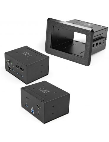 StarTech.com KITBZDOCK dispozitiv tip AV conferencing bridges 3840 x 2160 Pixel Ethernet LAN Negru StarTech.com - 1 - Tik.ro