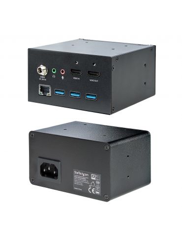 StarTech.com KITBXDOCKPEU dispozitiv tip AV conferencing bridges 3840 x 2160 Pixel Ethernet LAN Negru StarTech.com - 5