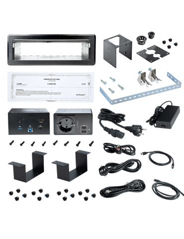StarTech.com KITBXDOCKPEU dispozitiv tip AV conferencing bridges 3840 x 2160 Pixel Ethernet LAN Negru StarTech.com - 7