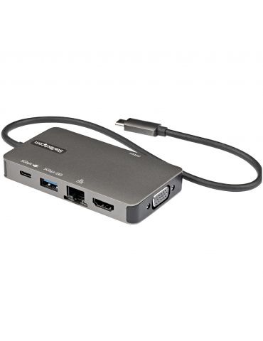 StarTech.com DKT30CHVPD2 hub-uri de interfață USB 3.2 Gen 1 (3.1 Gen 1) Type-C 5000 Mbit/s Negru, Gri StarTech.com - 1 - Tik.ro