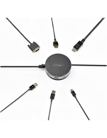 StarTech.com DKT31CHDVCM stații de andocare și replicatoare de porturi pentru calculatoare portabile Prin cablu USB 3.2 Gen 2 St