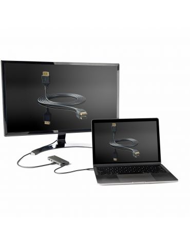 StarTech.com DKT31CMDPHPD stații de andocare și replicatoare de porturi pentru calculatoare portabile Prin cablu USB 3.2 Gen 1 S
