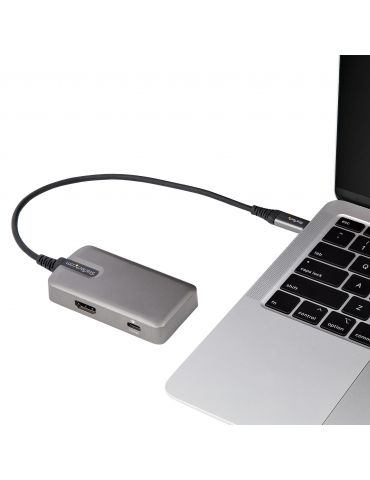 StarTech.com DKT31CHPD3 stații de andocare și replicatoare de porturi pentru calculatoare portabile Prin cablu USB 3.2 Gen 2 Sta