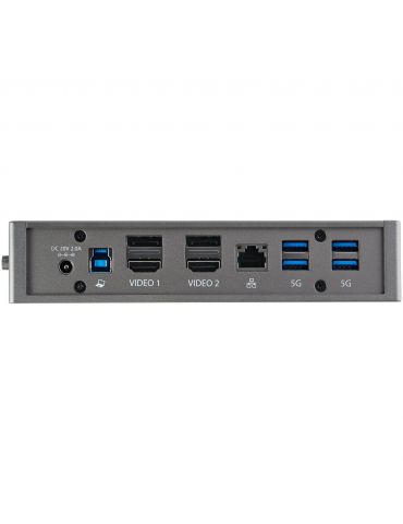 StarTech.com DK30A2DHUUE stații de andocare și replicatoare de porturi pentru calculatoare portabile Prin cablu USB 3.2 Gen 1 St