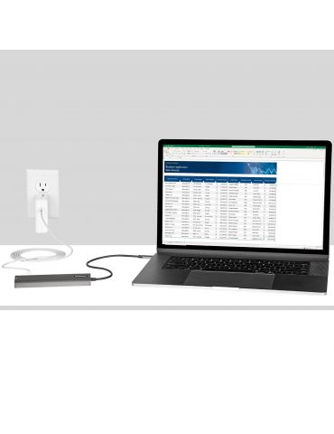 StarTech.com DKT30CHSDPD1 stații de andocare și replicatoare de porturi pentru calculatoare portabile Prin cablu USB 3.2 Gen 1 S