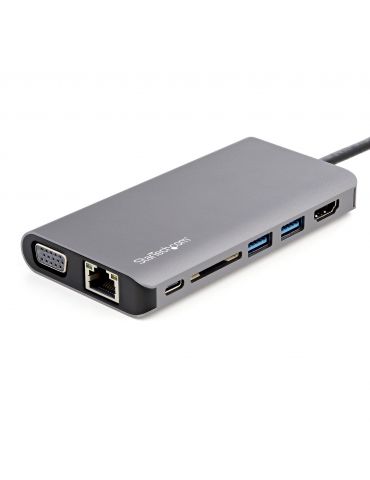StarTech.com DKT30CHVAUSP stații de andocare și replicatoare de porturi pentru calculatoare portabile Prin cablu USB 3.2 Gen 1 S