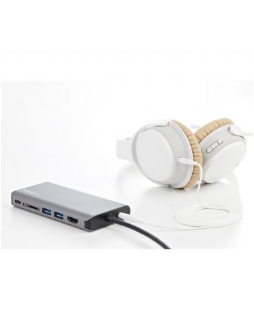 StarTech.com DKT30CHVAUSP stații de andocare și replicatoare de porturi pentru calculatoare portabile Prin cablu USB 3.2 Gen 1 S