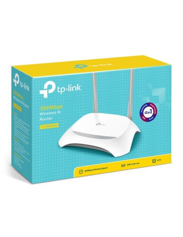 TP-Link TL-WR840N router wireless Fast Ethernet Bandă unică (2.4 GHz) Gri, Alb Tp-link - 4