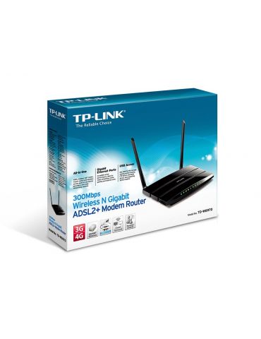 TP-Link TD-W8970 router wireless Gigabit Ethernet Negru