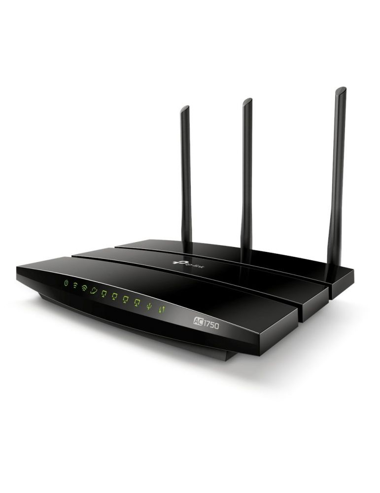 TP-Link Archer C7 router wireless Gigabit Ethernet Bandă dublă (2.4 GHz/ 5 GHz) Negru