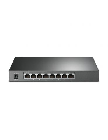 TP-Link T1500G-8T(TL-SG2008) Gestionate L2 Gigabit Ethernet (10 100 1000) Power over Ethernet (PoE) Suport Negru