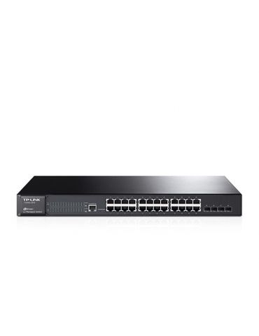TP-Link T2600G-28TS switch-uri Gestionate L2 Gigabit Ethernet (10 100 1000) Negru - Tik.ro