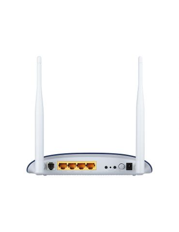 TP-Link TD-W8960N router wireless Fast Ethernet Bandă unică (2.4 GHz) 4G Alb