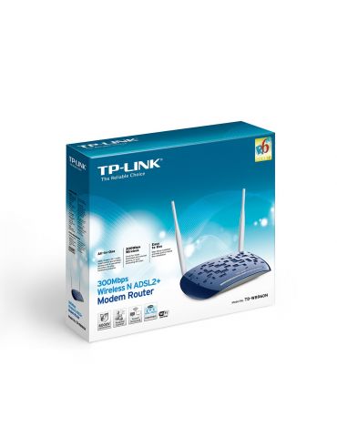 TP-Link TD-W8960N router wireless Fast Ethernet Bandă unică (2.4 GHz) 4G Alb