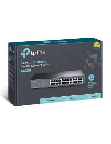 TP-Link TL-SF1024D switch-uri Fara management Fast Ethernet (10 100) Negru
