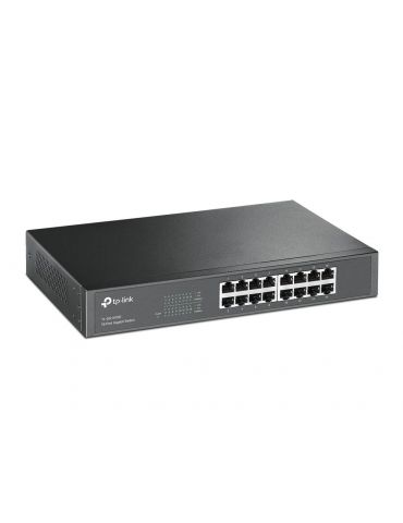 TP-Link TL-SG1016D Fara management Gigabit Ethernet (10 100 1000) Negru - Tik.ro
