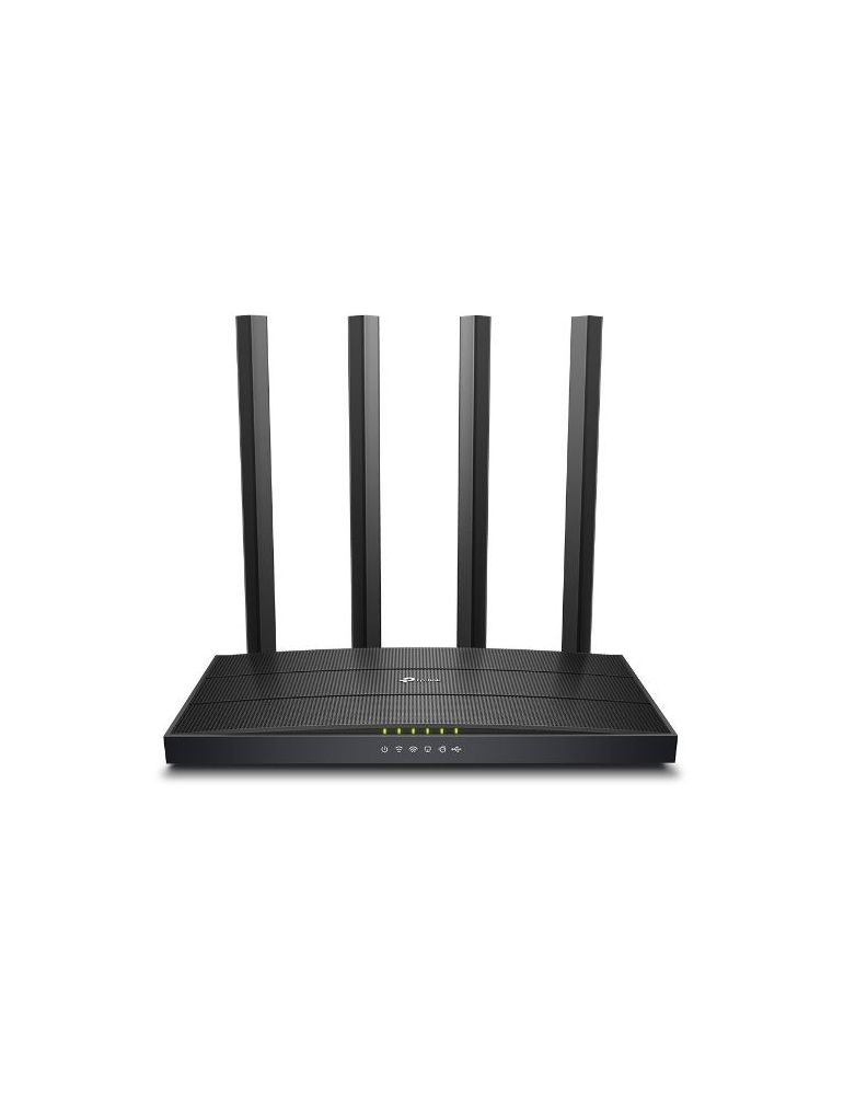 Bridges & Routers TP-Link Archer C6U router wireless Gigabit Ethernet Bandă dublă (2.4 GHz/ 5 GHz) 4G Negru