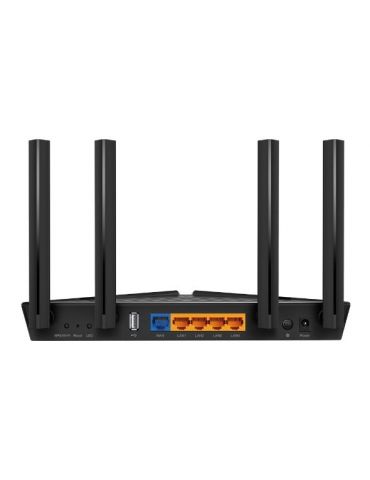TP-Link Archer AX20 router wireless Gigabit Ethernet Bandă dublă (2.4 GHz  5 GHz) 4G Negru