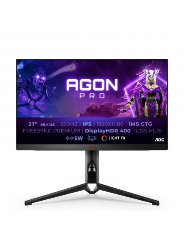 AOC AGON PRO AG274FZ monitoare LCD 68,6 cm (27") 1920 x 1080 Pixel Full HD LED Negru, Roşu Aoc - 1 - Tik.ro