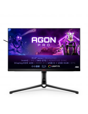 AOC AGON AG324UX monitoare LCD 80 cm (31.5") 3840 x 2160 Pixel 4K Ultra HD LED Negru, Roşu Aoc - 1 - Tik.ro