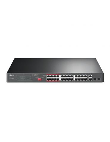 TP-Link TL-SL1226P Fara management Gigabit Ethernet (10/100/1000) Power over Ethernet (PoE) Suport 1U Gri Tp-link - 1 - Tik.ro