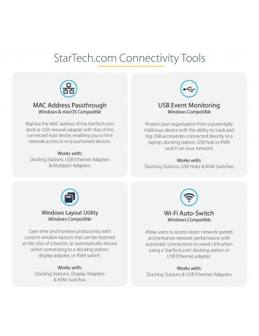 StarTech.com DK30CHDPDUE stații de andocare și replicatoare de porturi pentru calculatoare portabile Prin cablu USB 3.2 Gen 1 St