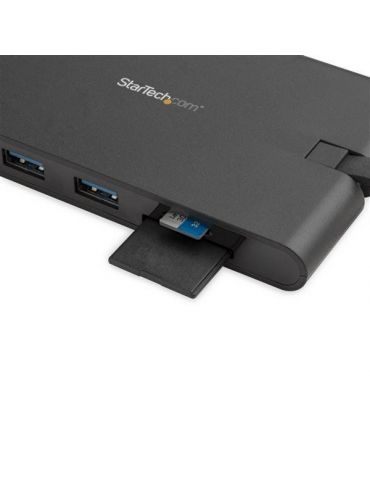 StarTech.com DKT30CHVSCPD stații de andocare și replicatoare de porturi pentru calculatoare portabile Prin cablu USB 3.2 Gen 1 S